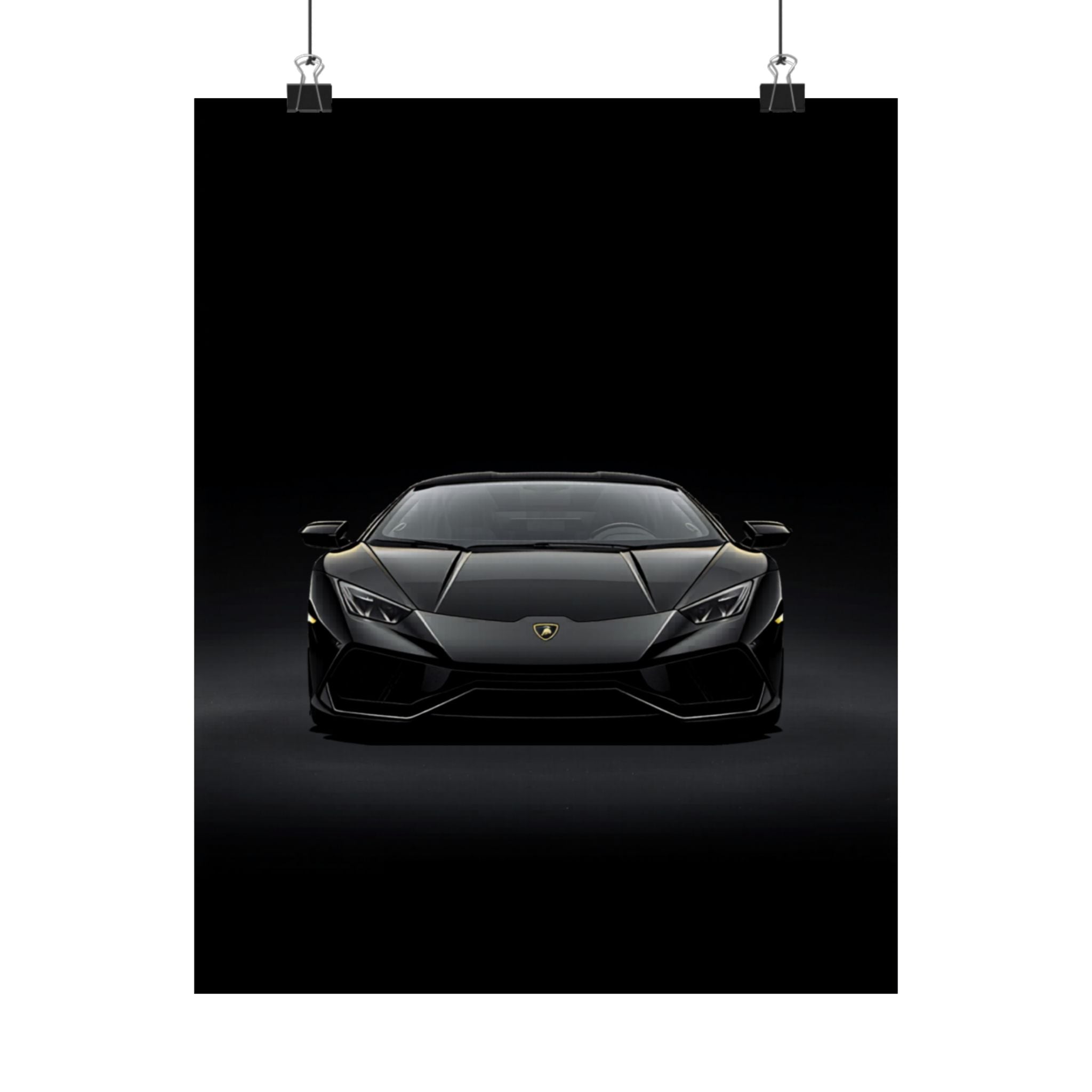 Lamborghini Aventador Front View Satin Poster (300gsm)