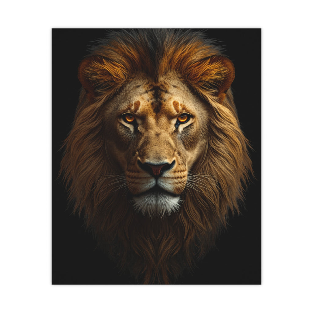 Royal Lion Portrait – Premium Matte Poster