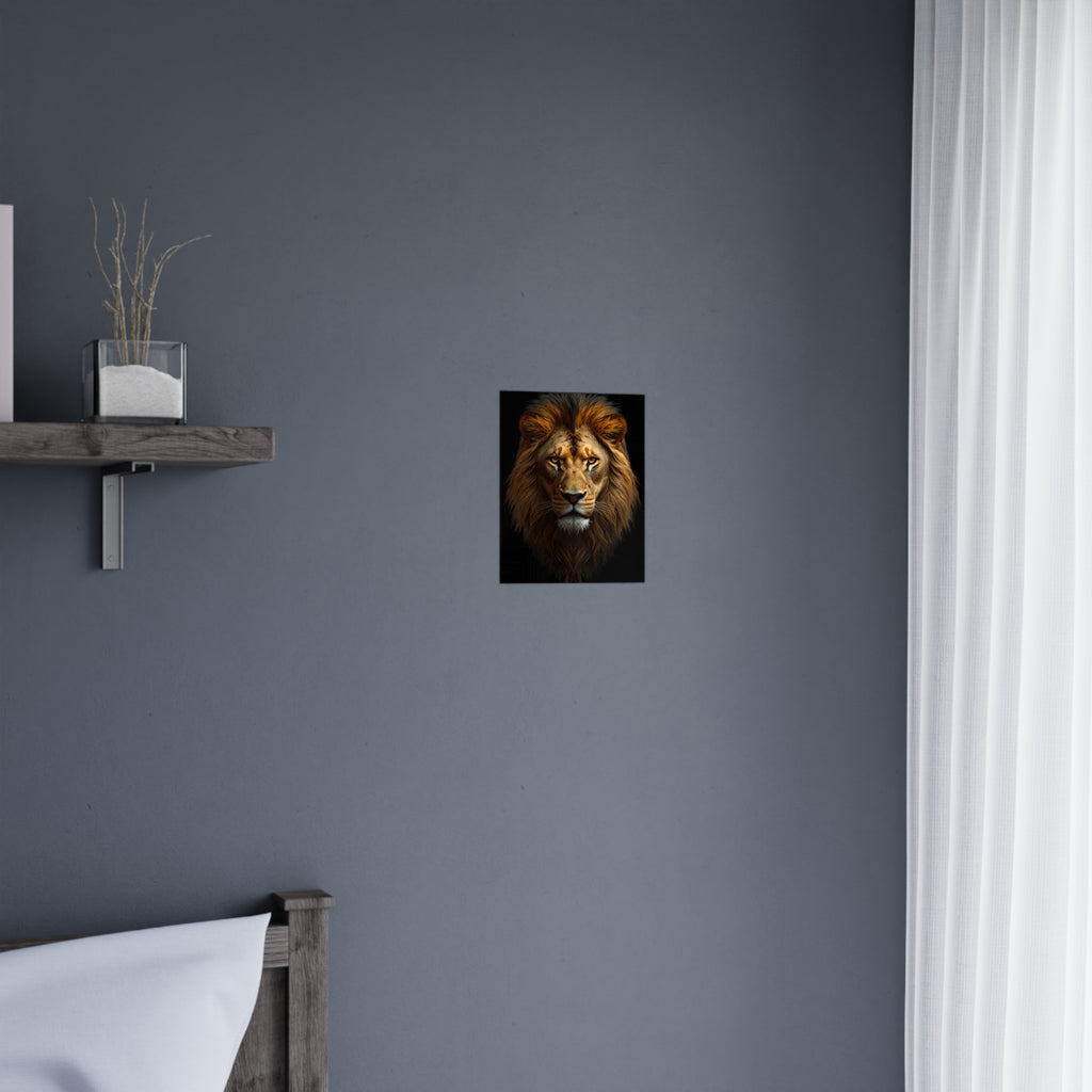 Royal Lion Portrait – Premium Matte Poster